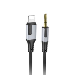 Borofone Cable BL19 Creator - jack 3,5mm to Lightning - 1 metre black цена и информация | Адаптеры, USB-разветвители | pigu.lt