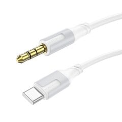 Аудиокабель Borofone BL19 USB-C to 3.5mm черный цена и информация | Адаптеры, USB-разветвители | pigu.lt