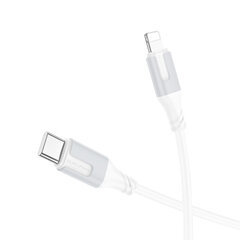 Borofone Cable BX101 Creator - Type C to Lightning - PD 27W 3A 1 metre white цена и информация | Кабели для телефонов | pigu.lt