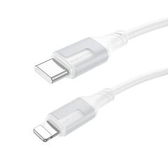 Borofone Cable BX101 Creator - Type C to Lightning - PD 27W 3A 1 metre white цена и информация | Кабели для телефонов | pigu.lt