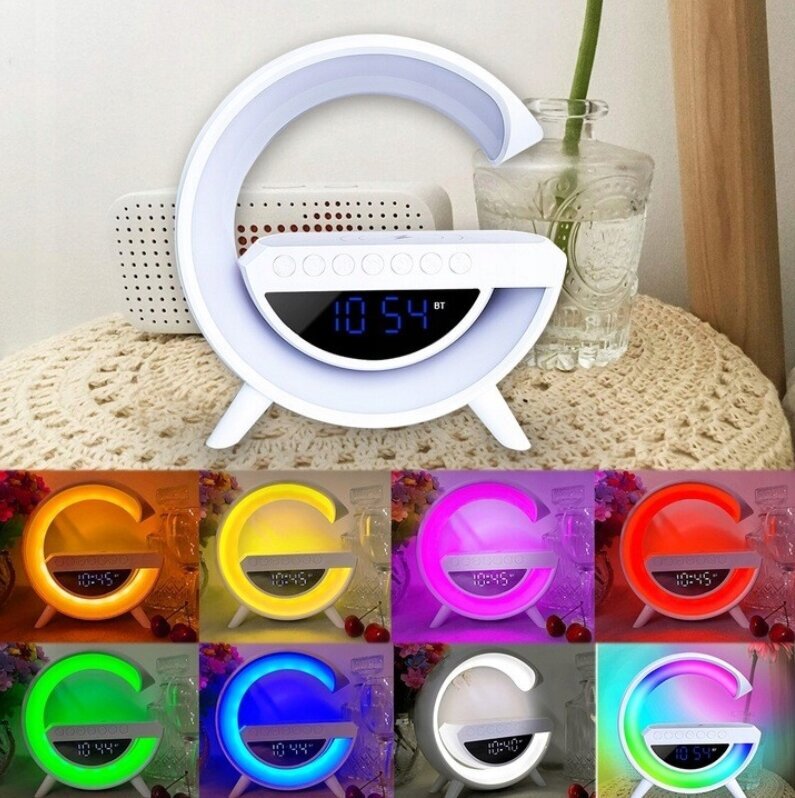 Smart Light Wireless Fast Charger Bluetooth Speaker for iPhone