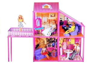 Lėlių vila su rožiniu automobiliu Lean Toys, 99 d. цена и информация | Игрушки для девочек | pigu.lt