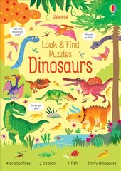 Look and Find Puzzles Dinosaurs цена и информация | Книги для малышей | pigu.lt