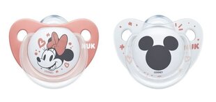 Силиконовая соска NUK Disney 1125, 0-6 мес, 2 штуки цена и информация | Пустышки | pigu.lt