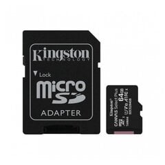 Карта памяти KINGSTON Canvas Select plus UHS-I 64 ГБ, MICRO SD XC, SDCS2/64 ГБ цена и информация | Карты памяти для телефонов | pigu.lt