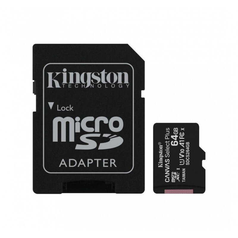 Kingston UHS-I SDCS2/64GB kaina ir informacija | Atminties kortelės telefonams | pigu.lt