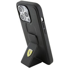 Ferrari FEHCP15LGSPSIK iPhone 15 Pro 6.1" czarny|black hardcase Grip Stand Metal Logo цена и информация | Чехлы для телефонов | pigu.lt