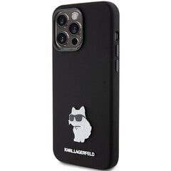 Karl Lagerfeld KLHCP15LSMHCNPK iPhone 15 Pro 6.1" czarny|black Silicone Choupette Metal Pin цена и информация | Чехлы для телефонов | pigu.lt