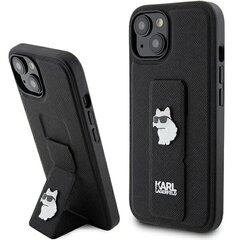 Karl Lagerfeld KLHCP15MSMHKNPK iPhone 15 Plus 6.7" czarny|black Silicone Ikonik Metal Pin цена и информация | Чехлы для телефонов | pigu.lt