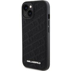 Karl Lagerfeld KLHCP15MSMHKNPK iPhone 15 Plus 6.7" czarny|black Silicone Ikonik Metal Pin цена и информация | Чехлы для телефонов | pigu.lt