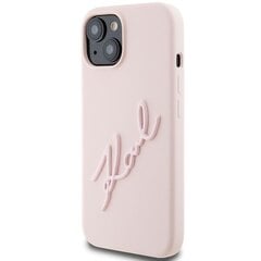 Karl Lagerfeld KLHCP15SPQKPMP iPhone 15 6.1" różowy|pink hardcase Quilted K Pattern цена и информация | Чехлы для телефонов | pigu.lt