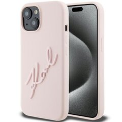 Karl Lagerfeld KLHCP15SPQKPMP iPhone 15 6.1" różowy|pink hardcase Quilted K Pattern цена и информация | Чехлы для телефонов | pigu.lt