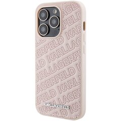 Karl Lagerfeld KLHCP15XSKSBMCP iPhone 15 Pro Max 6.7" różowy|pink hardcase Silicone Karl Script цена и информация | Чехлы для телефонов | pigu.lt