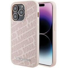 Karl Lagerfeld KLHCP15XSMHCNPP iPhone 15 Pro Max 6.7" różowy|pink Silicone Choupette Metal Pin цена и информация | Чехлы для телефонов | pigu.lt