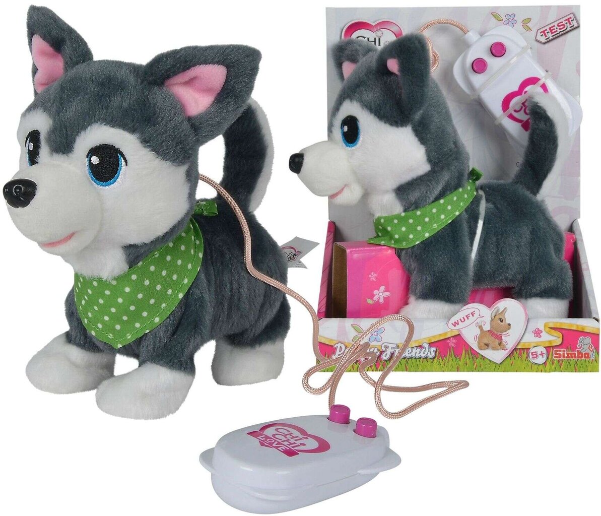 Žaislinis šuniukas Simba Chi Chi Love Husky kaina ir informacija | Žaislai mergaitėms | pigu.lt