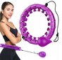 Liekninantis lankas Hula Hoop Smart, 45 cm, violetinis kaina ir informacija | Gimnastikos lankai ir lazdos | pigu.lt