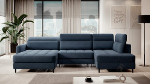 Мягкий уголок Berrto, синий цвет цена и информация | Угловые диваны | pigu.lt