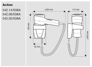 Valera 542.14/038A цена и информация | Фены | pigu.lt