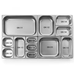 Перфорированный контейнер Profi Line, GN 1/1, 5л, Hendi цена и информация | Посуда для хранения еды | pigu.lt