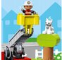 10969 LEGO Duplo Ugniagesių automobilis ir pliušinė pagalvė Katė, 50 cm kaina ir informacija | Konstruktoriai ir kaladėlės | pigu.lt