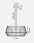 Nordlux pakabinamas šviestuvas Dicte 2112373009 kaina ir informacija | Pakabinami šviestuvai | pigu.lt