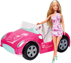 Lėlės ir rožinio kabrioleto Steffi Love rinkinys kaina ir informacija | Žaislai mergaitėms | pigu.lt