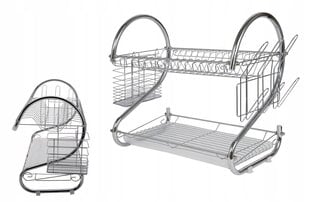 Двухъярусная сушилка для посуды цена и информация | Кухонная утварь | pigu.lt