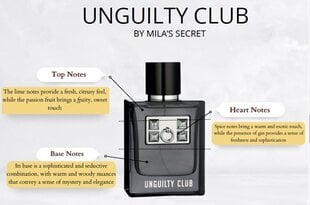 Kvapusis vanduo Mila's Secret Unguilty Club EDP vyrams, 100 ml цена и информация | Мужские духи | pigu.lt