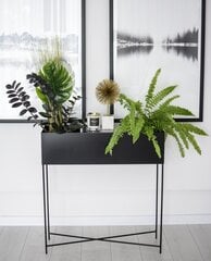 Stalas-konsolė Decorates Industrial, 75x25 cm, juodas kaina ir informacija | Stalai-konsolės | pigu.lt
