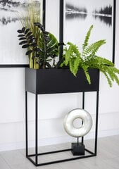Stalas-konsolė Decorates Loft, 60x25 cm, juodas цена и информация | Столы-консоли | pigu.lt