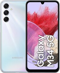 Samsung Galaxy M34 5G 6/128GB SM-M346BZSFXEO Prism Silver kaina ir informacija | Mobilieji telefonai | pigu.lt