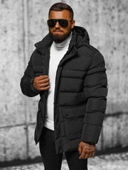 Žieminė striukė vyrams JS/22M332/392-52805, juoda цена и информация | Мужские куртки | pigu.lt