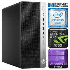 HP 800 G3 Tower i5-7500 8GB 128SSD M.2 NVME GTX1650 4GB WIN10Pro kaina ir informacija | Stacionarūs kompiuteriai | pigu.lt