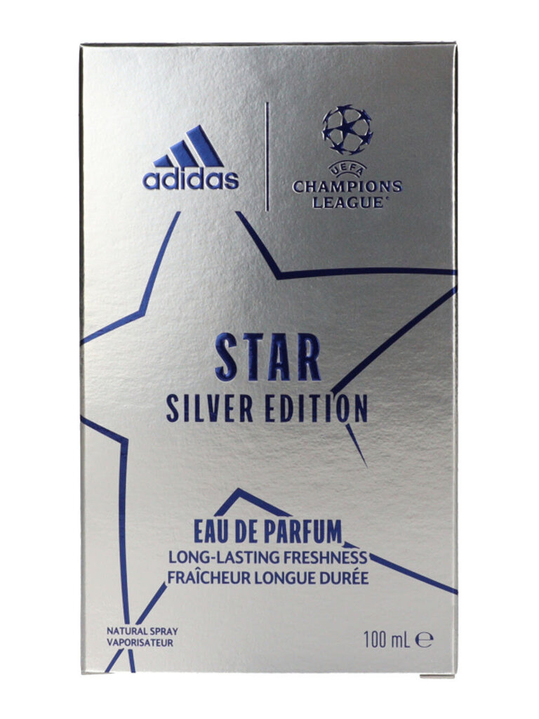 Kvapusis vanduo Adidas Uefa Champions League Star Silver Edition EDP vyrams 100 ml kaina ir informacija | Kvepalai vyrams | pigu.lt