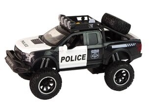 Žaislinis policijos visureigis Lean Toys, baltas/juodas, 24x13,5x10 cm цена и информация | Игрушки для мальчиков | pigu.lt