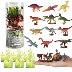 Dinozaurų figūrėlių rinkinys 18 vnt, Woopie kaina ir informacija | Žaislai berniukams | pigu.lt