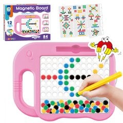 Магнитная доска Монтессори MagPad WOOPIE слон, розовая цена и информация | Развивающие игрушки | pigu.lt
