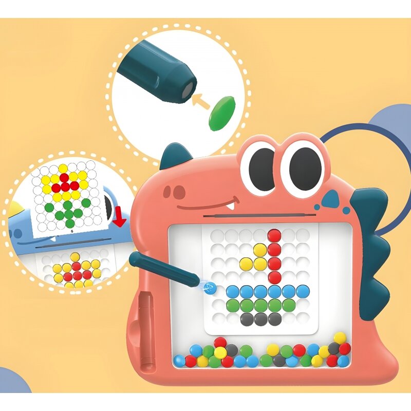 Montessori magnetinė lenta MagPad, Woopie, rožinis kaina ir informacija | Lavinamieji žaislai | pigu.lt