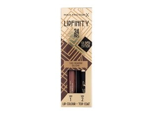 Lūpų dažai Max Factor Lipfinity Lip Colour, 185 Warm Glow, 4,2 g kaina ir informacija | Lūpų dažai, blizgiai, balzamai, vazelinai | pigu.lt