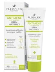Flos-Lek Anti Acne 24H System Matting Cream for Combination and Oily Acne-Prone Skin, 50 ml цена и информация | Кремы для лица | pigu.lt