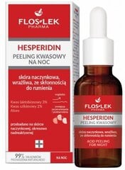 Naktinis rūgštinis veido šveitiklis Floslek Hesperidin Acid, 30 ml kaina ir informacija | Veido prausikliai, valikliai | pigu.lt