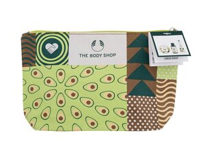 Kūno priežiūros rinkinys The Body Shop Avocado moterims: dušo žėlė, 60 ml + rankų kremas, 30 ml + kūno sviestas, 50 ml + kosmetinė kaina ir informacija | Dušo želė, aliejai | pigu.lt