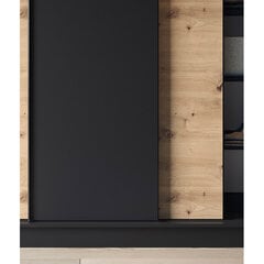 Шкаф Esville III, коричневый/черный цена и информация | Шкафы | pigu.lt