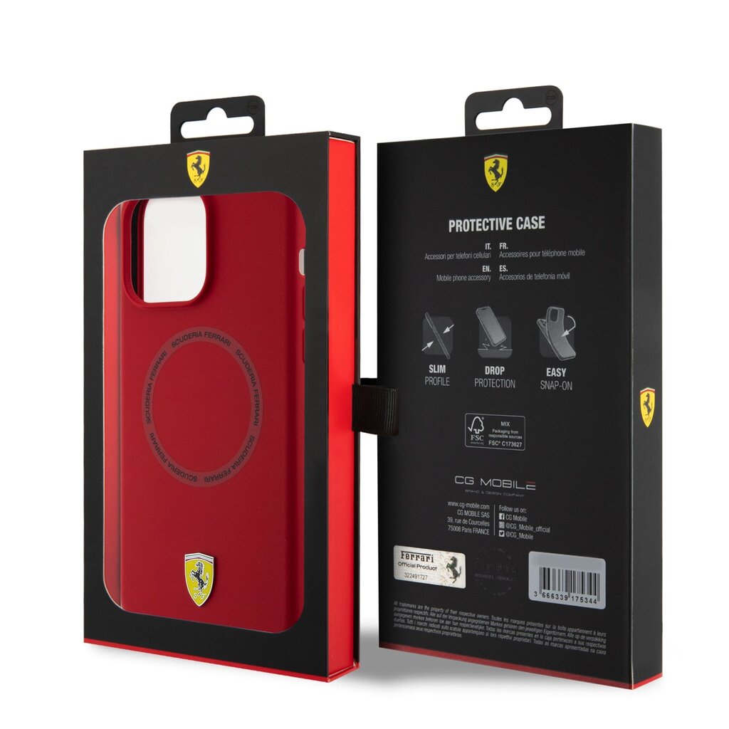 Ferrari iPhone 15 Pro Max kaina ir informacija | Telefono dėklai | pigu.lt