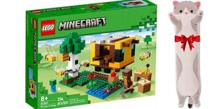 21241 LEGO Minecraft Bičių avilys ir pliušinė pagalvė Katė kaina ir informacija | Konstruktoriai ir kaladėlės | pigu.lt