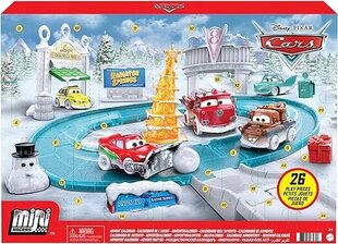 Advento kalendorius Mattel Cars mini racers GXT25, 2021 kaina ir informacija | Žaislai berniukams | pigu.lt
