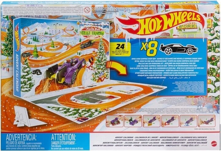 Advento kalendorius Mattel Hot Wheels 965-9021 kaina ir informacija | Žaislai berniukams | pigu.lt