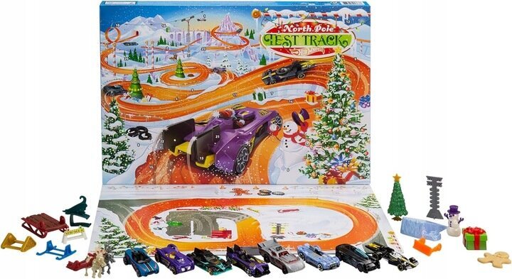 Advento kalendorius Mattel Hot Wheels 965-9021 цена и информация | Žaislai berniukams | pigu.lt