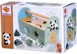 Medinių kaladėlių rinkinys Eichhorn dėžutėje, 9 vnt. цена и информация | Žaislai kūdikiams | pigu.lt