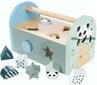 Medinių kaladėlių rinkinys Eichhorn dėžutėje, 9 vnt. цена и информация | Žaislai kūdikiams | pigu.lt